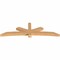 Ekena Millwork Alberta Timber Gable Bracket, Western Red Cedar, 108"W x 31 1/2"H x 5 1/2"D x 5 1/2"F, 7/12 Pitch GBW108X31X0606ALB00SWR - alternate 3
